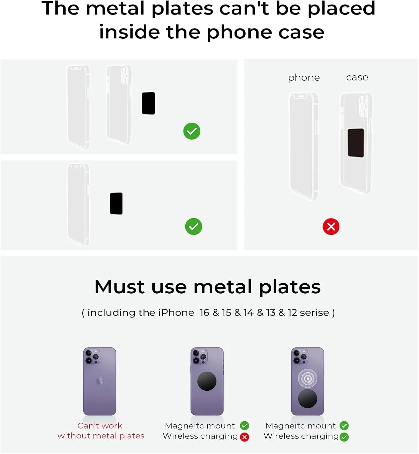 [6 Strong Magnet] LISEN 2 Pack Car Phone Holder - Image 7