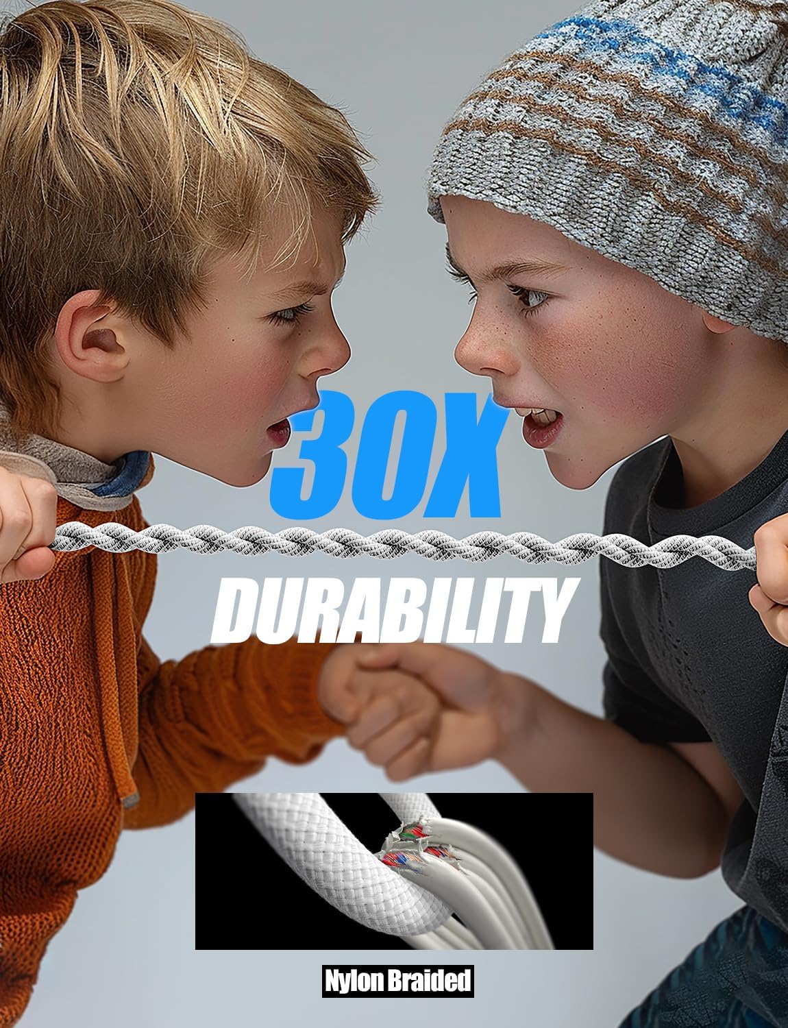 LISEN 2 Pack 240W USB C to USB C Cable 0.5M Charger Cable White - Image 7