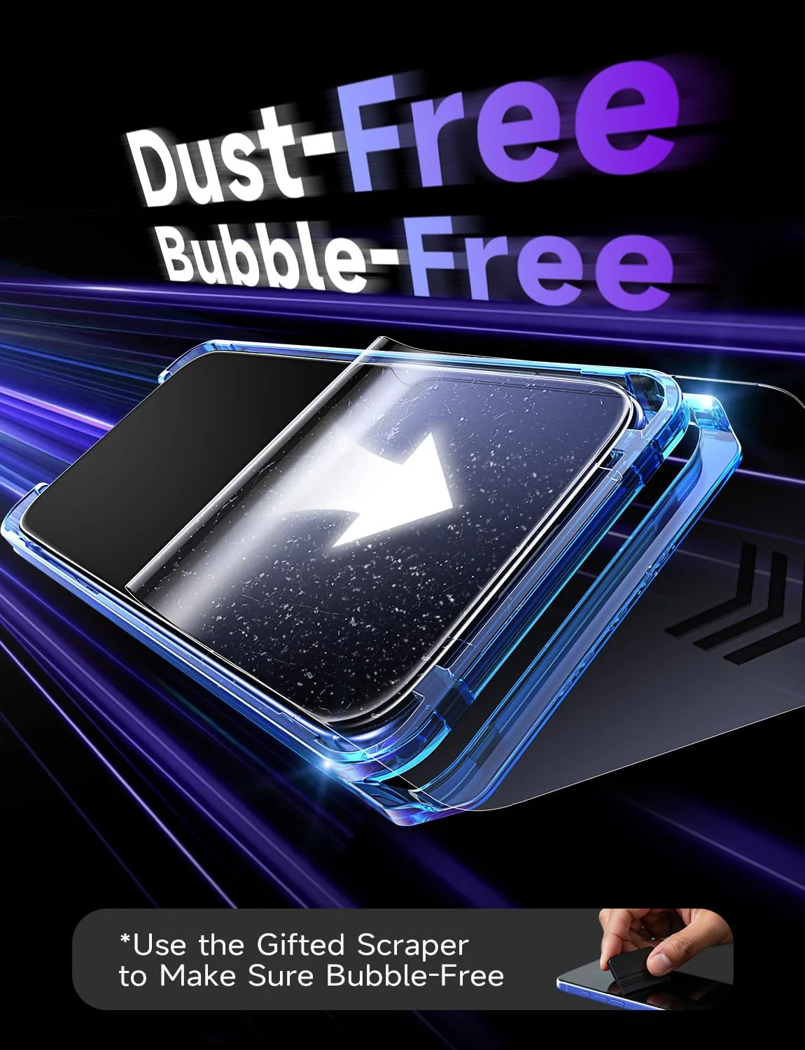 LISEN 2 Pack for iPhone 16/15 and iPhone 14 Pro Screen Protector - Image 5