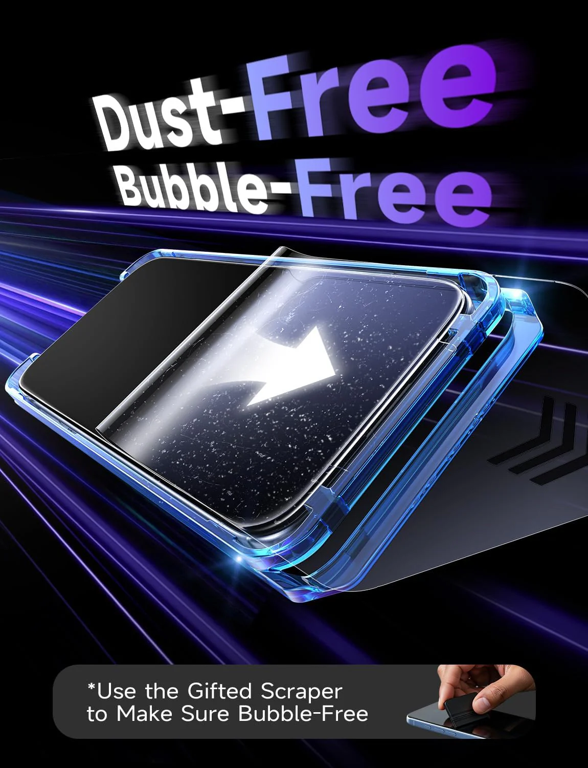LISEN 2 Pack for iPhone 17 / iPhone 16 Pro Screen Protector - Image 5