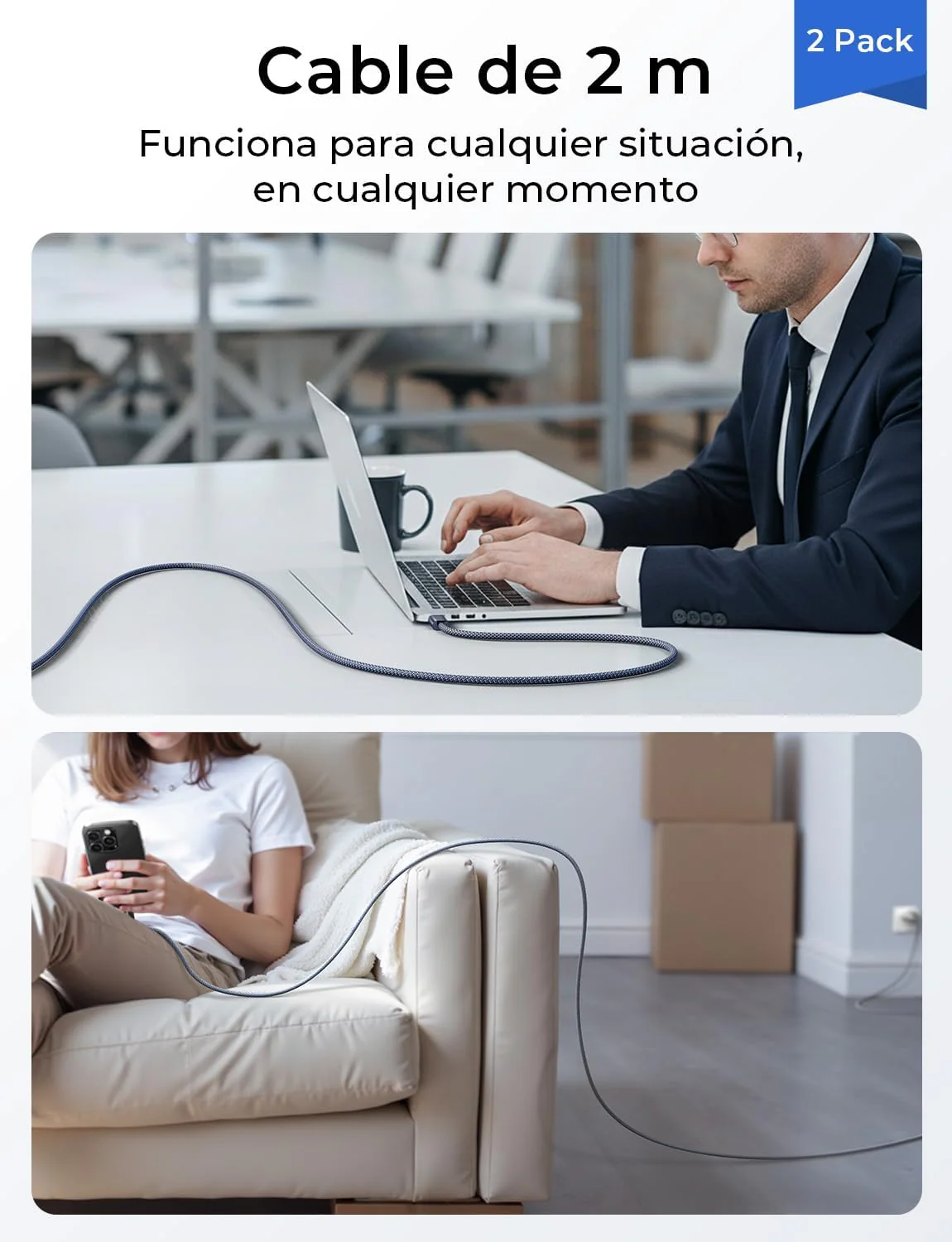 LISEN 240W Cable USB C a USB C 1M - Image 9