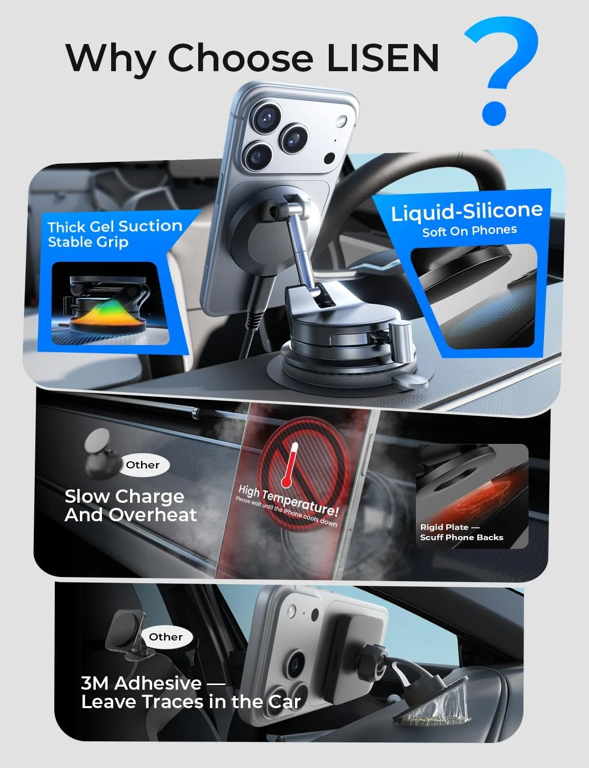 LISEN Car Phone Holder Retractable - Image 8