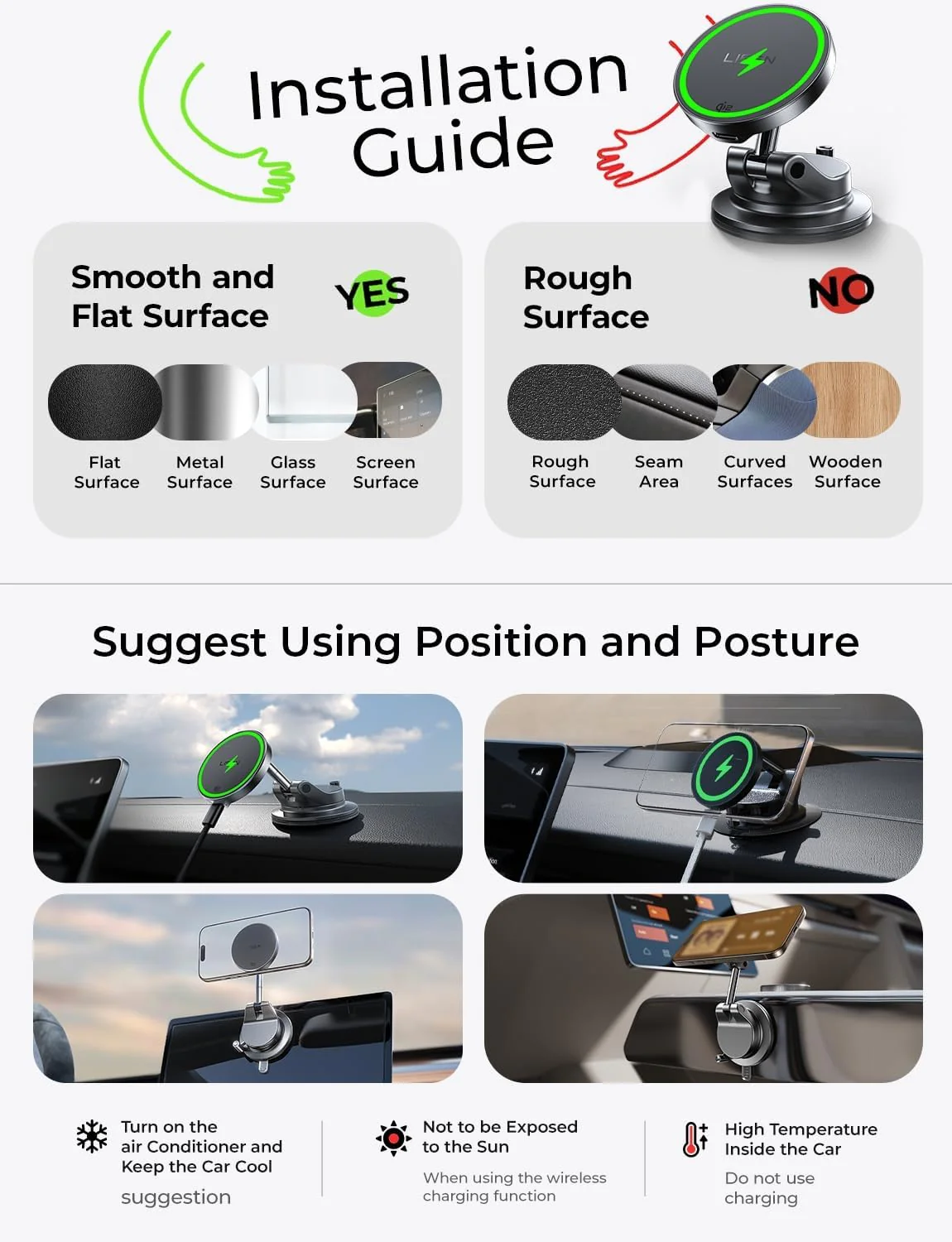 LISEN Car Phone Holder Retractable - Image 9