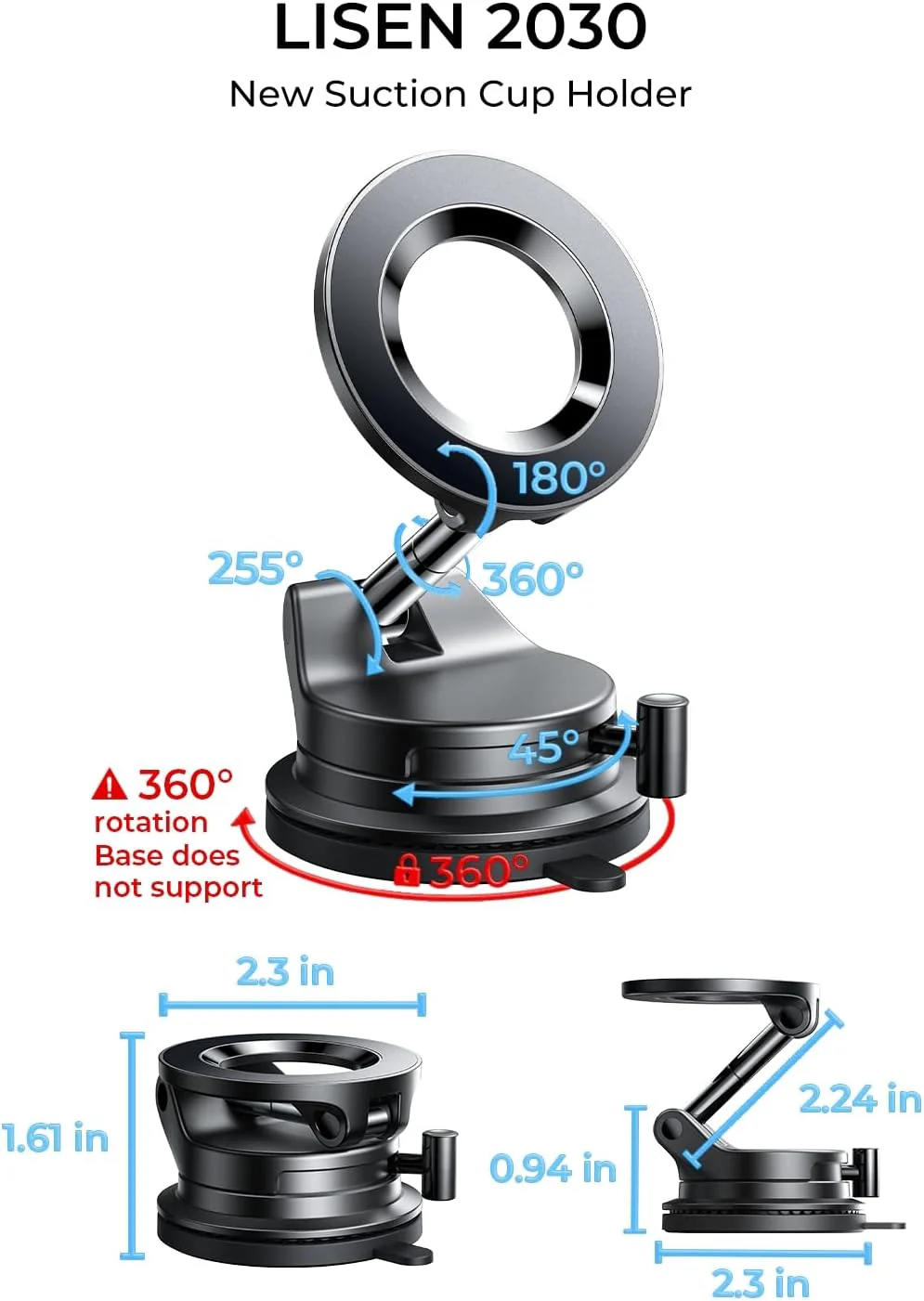 LISEN for Magsafe Car Mount, Magnetic Phone Holders for Your Car - Image 10