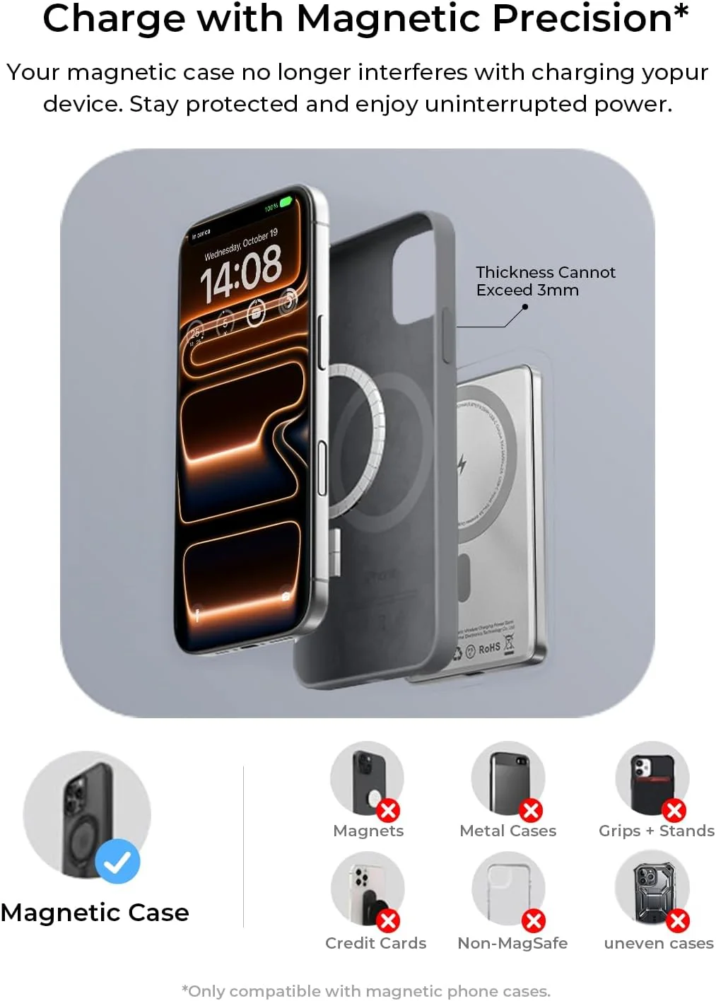 LISEN Qi2 15W Ultra Slim Magsafe Power Bank - Image 8