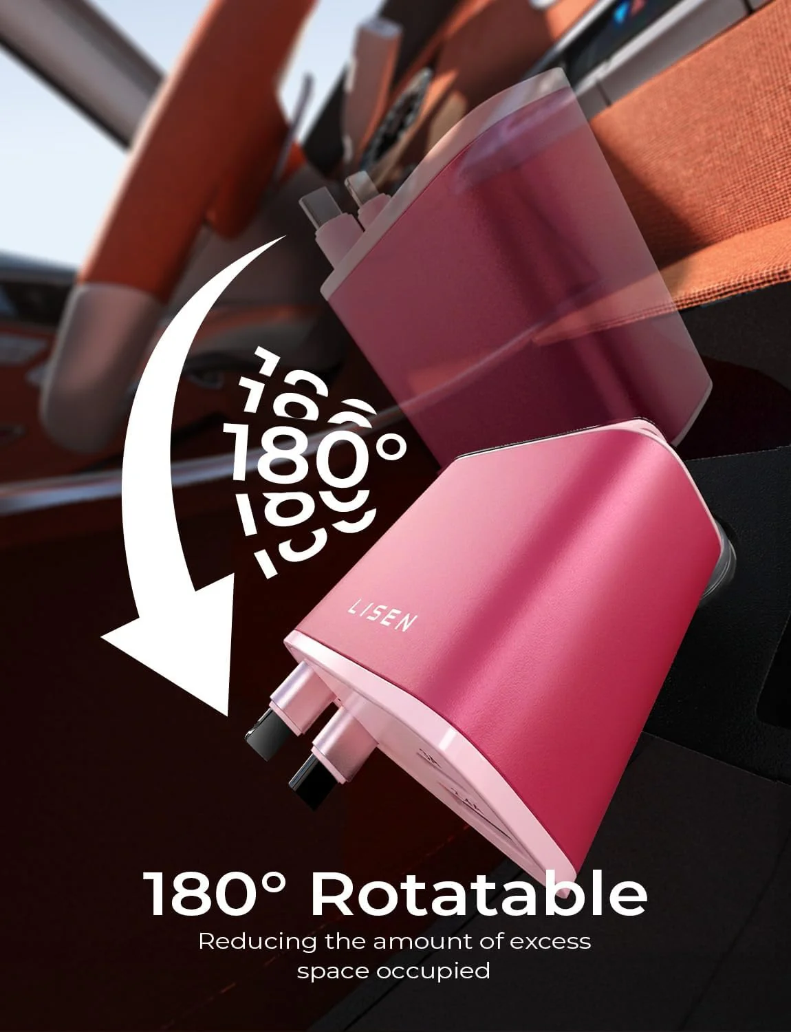 LISEN Retractable Car Charger Adapter for iPhone 17 - Image 5