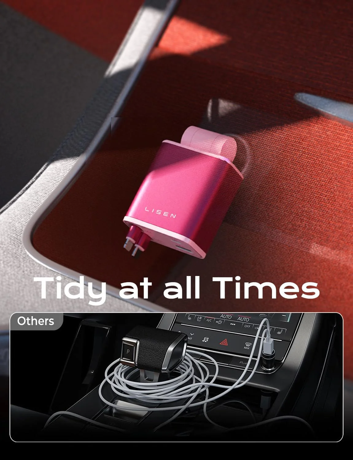 LISEN Retractable Car Charger Adapter for iPhone 17 - Image 7