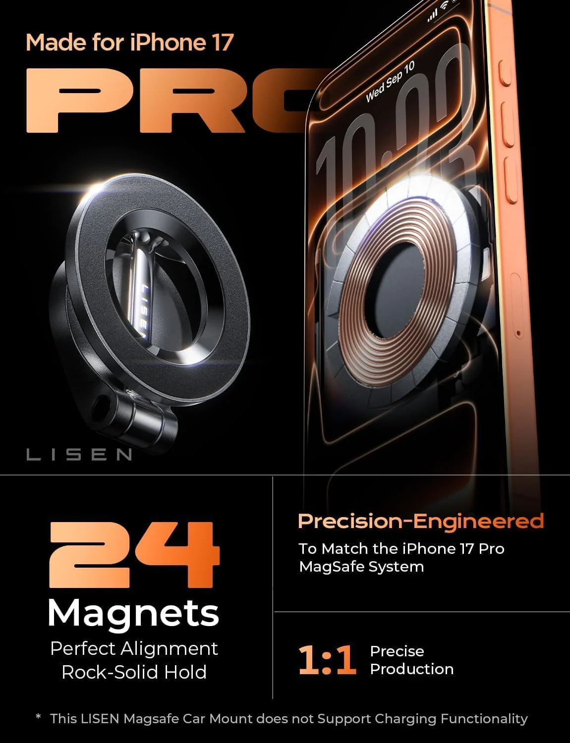LISEN Soporte Magnético para Celular [24 Imanes] - Image 3