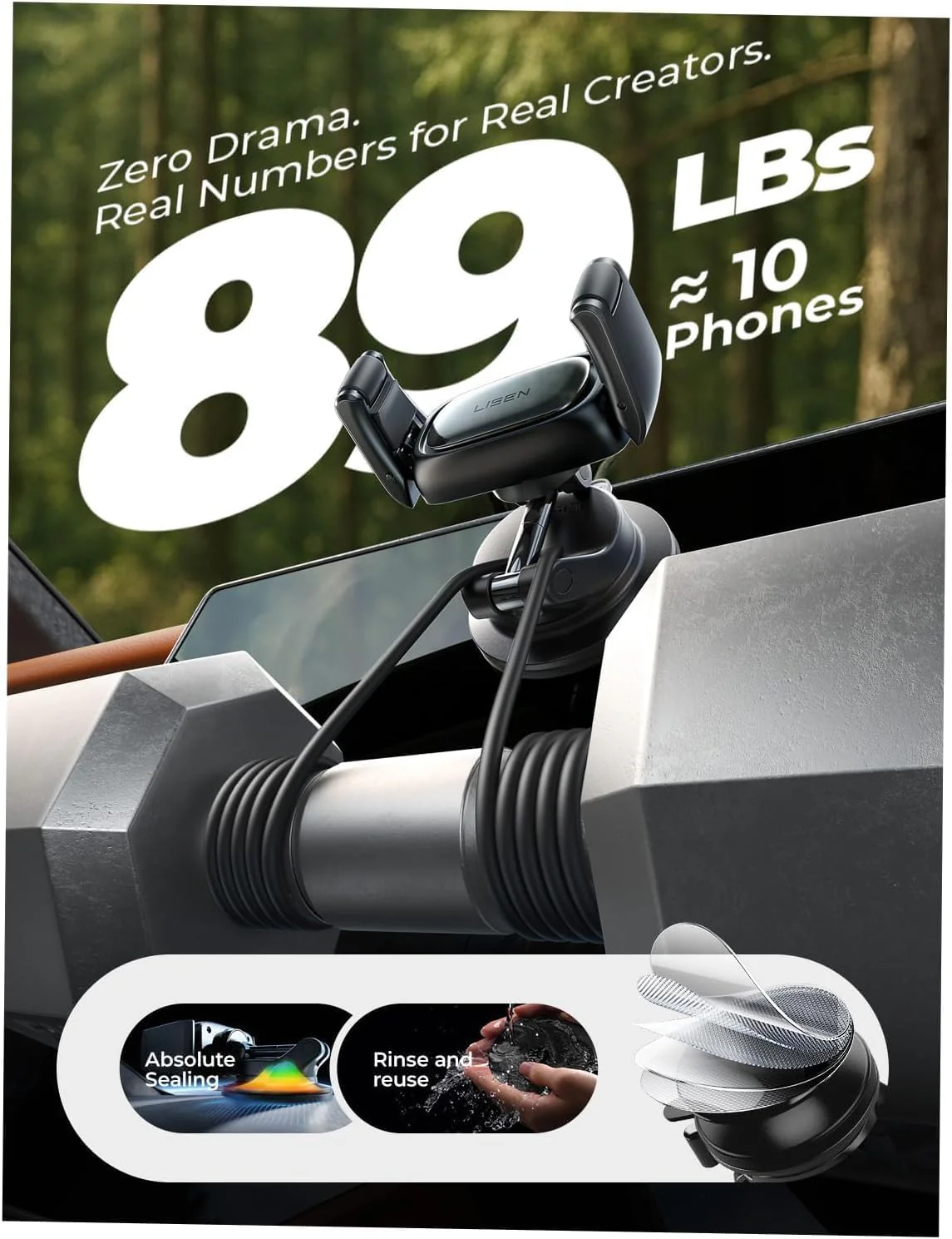 LISEN Suction Car Phone Holder, [Industry First] - Image 4