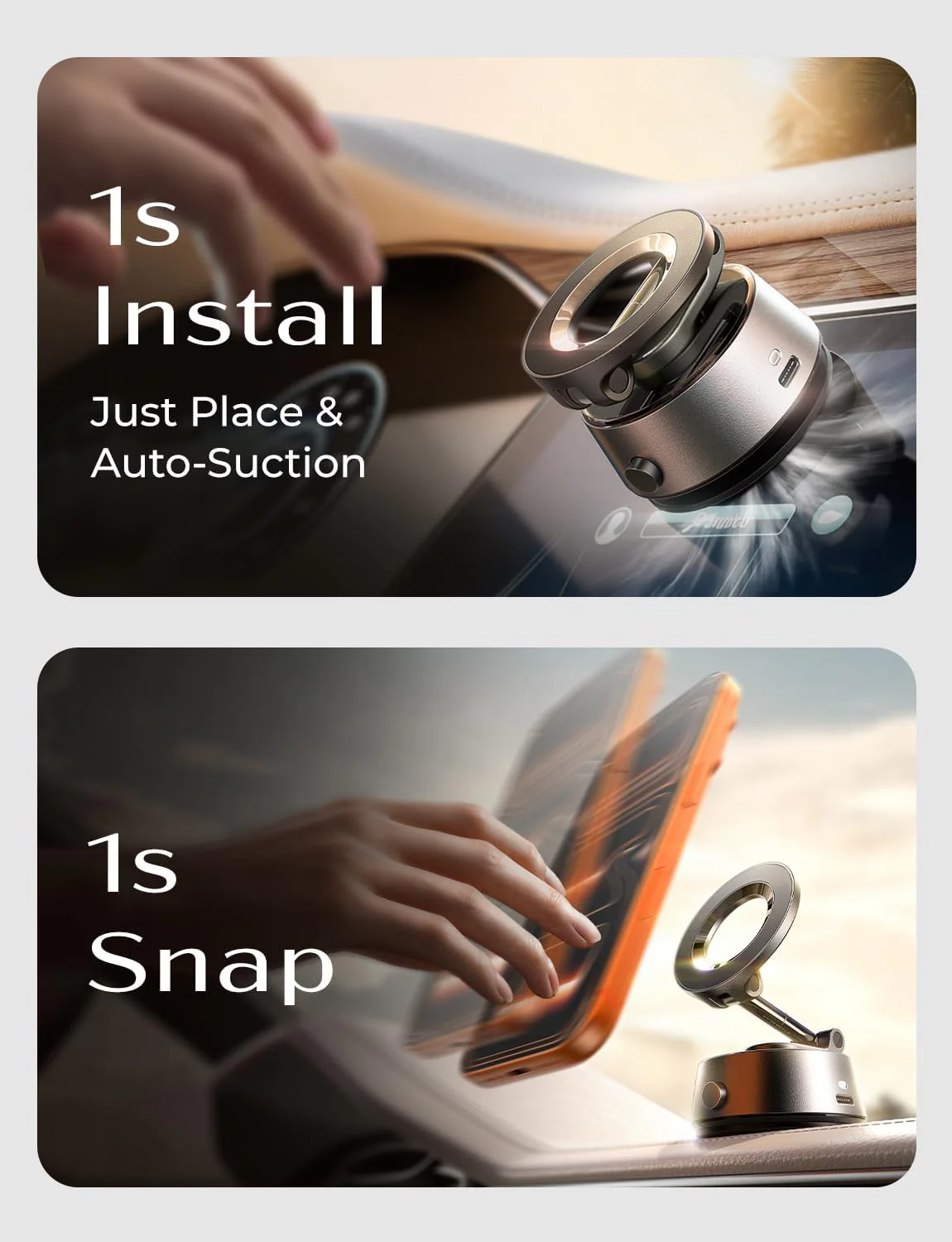 LISEN Suction Phone Mount【2026 Auto Vacuum 3.0】 - Image 5