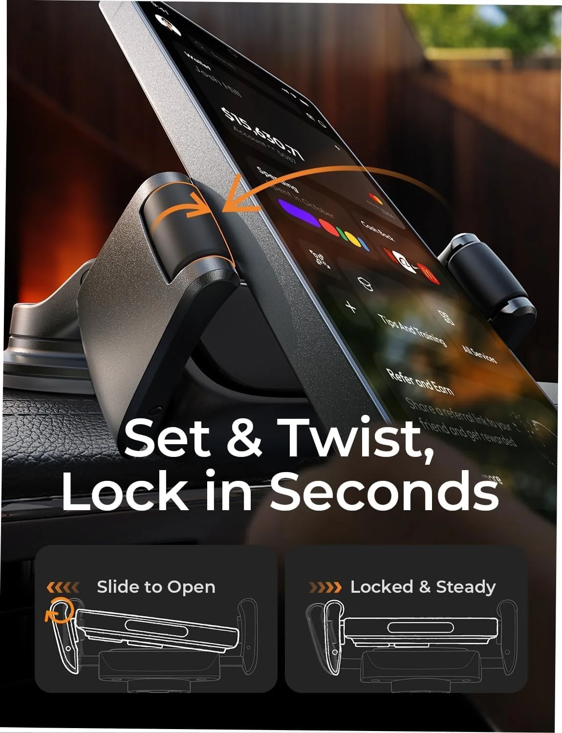 LISEN Auto-Adjust Suction Car Mount - Image 6