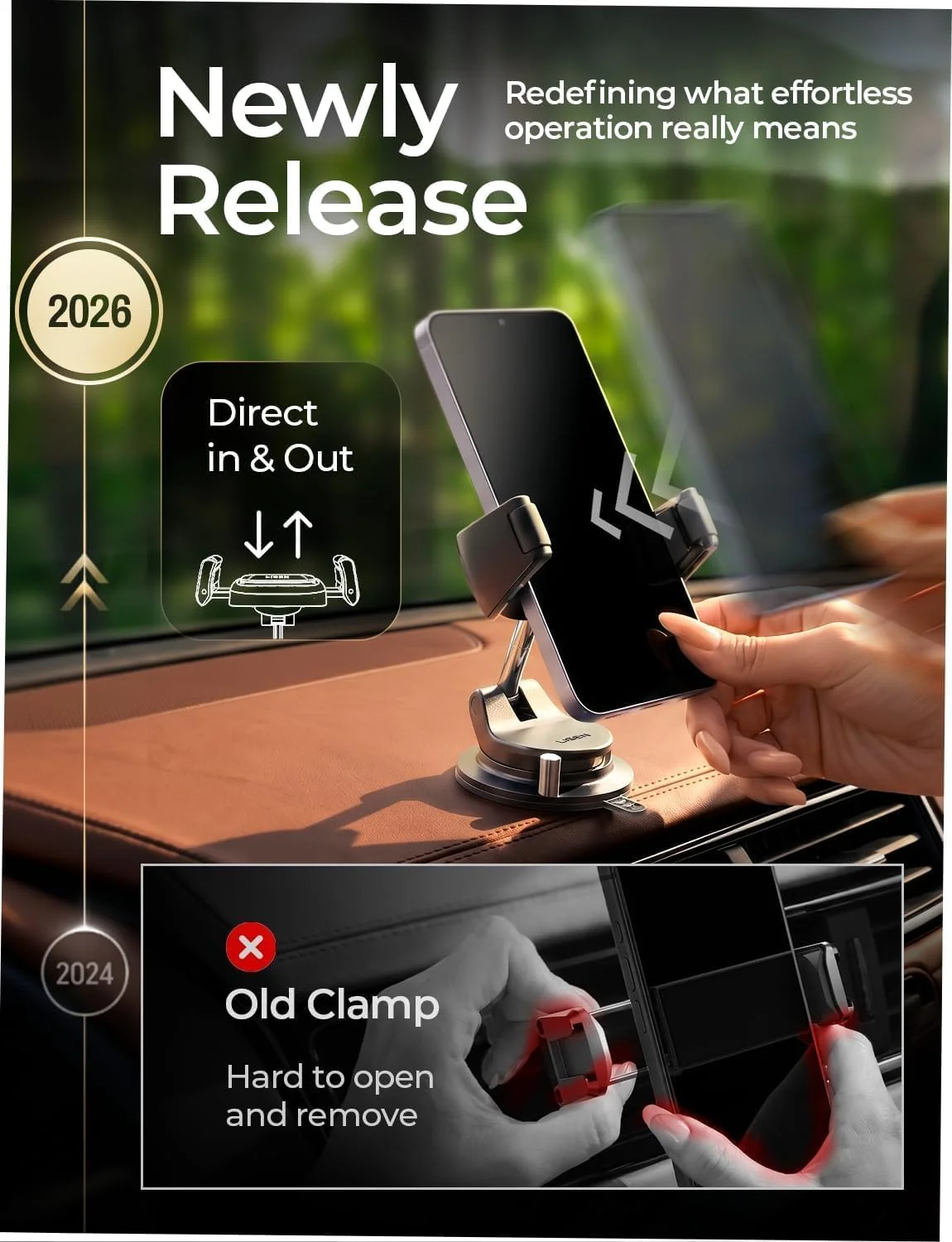 LISEN Auto-Adjust Suction Car Mount - Image 7