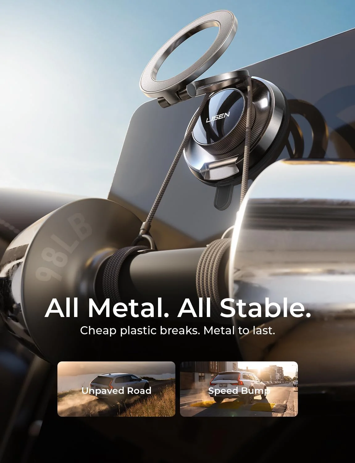 LISEN Metal Car Phone Holder - Image 4