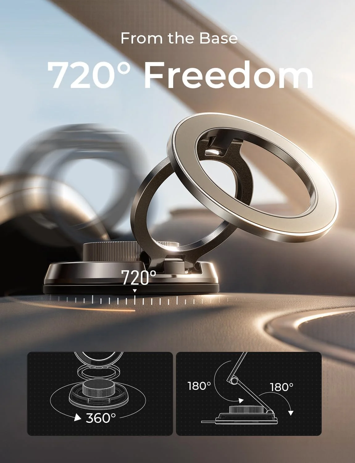 LISEN Metal Car Phone Holder - Image 6