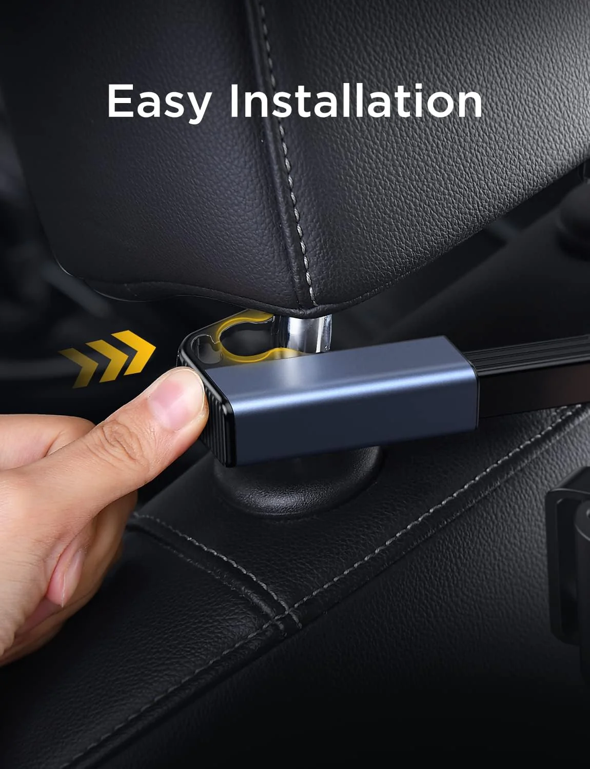 LISEN iPad Car Holder Back Seat Headrest Tablet Holder, Road Trip Essentials Accessories for Women Men Kids Gifts, for Fire HD 2026 iPad Pro 11/13" Air Mini, iPhone, Galaxy Tab, 4.7-12.9" Devices - Image 7