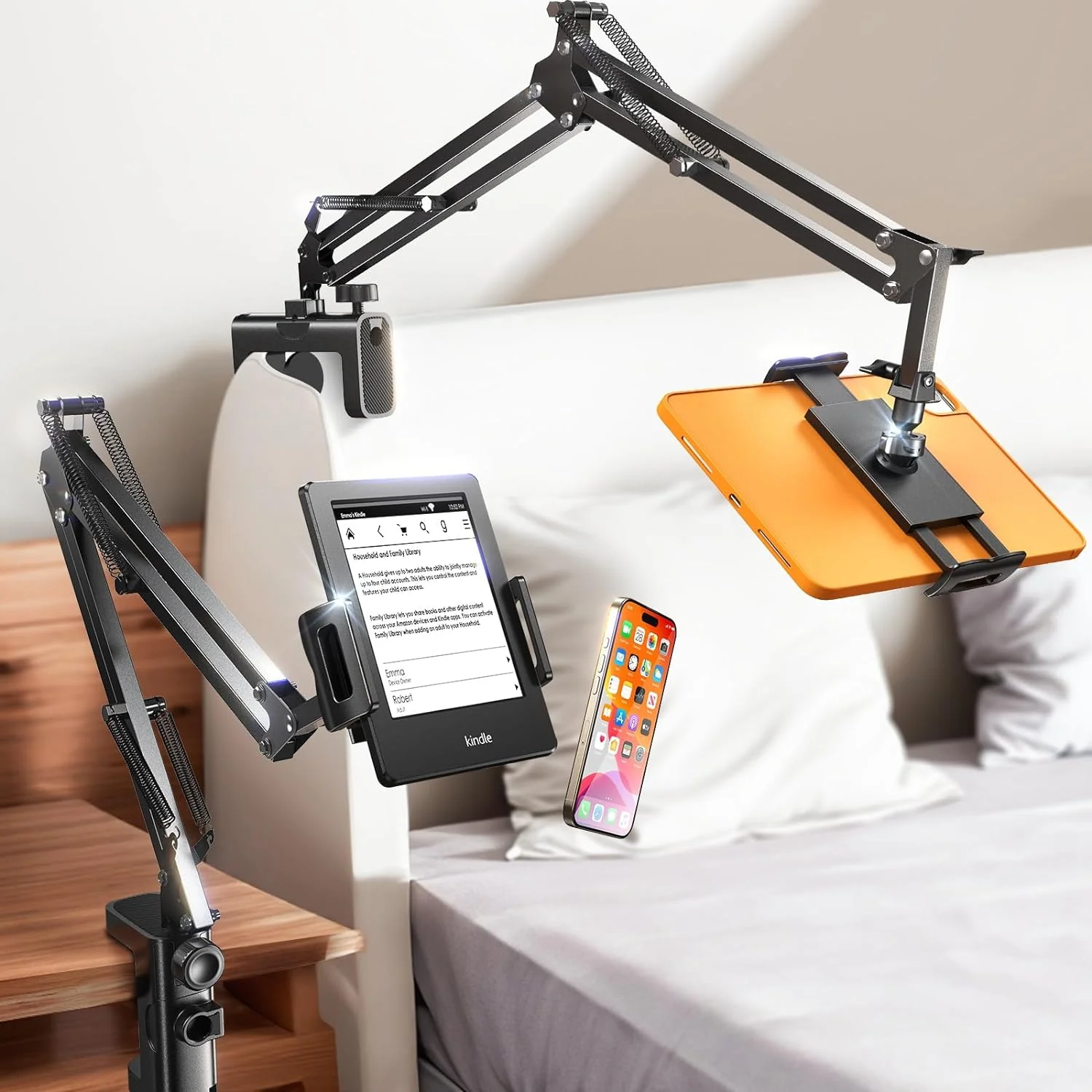 LISEN Tablet Stand iPad Stand for Desk & Bed - Image 9
