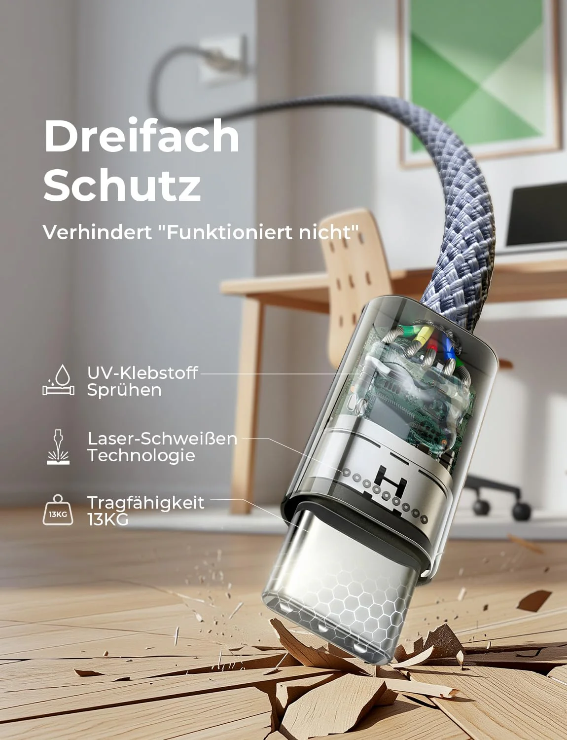 LISEN USB C Kabel 2M 240W Ladekabel USB C 2 Stück - Image 4
