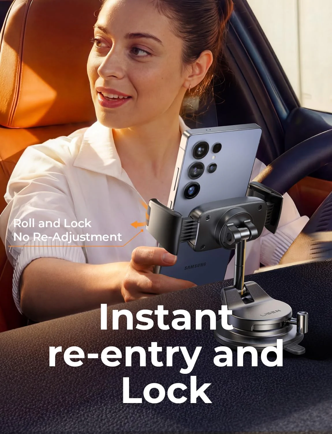 LISEN Vacuum Mobile Phone Holder Car - Image 6